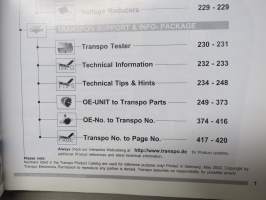 Transpo Electronics - Voltage Regulators, Ignition Modules, Rectifier Components 2002 -catalogue / tuoteluettelo