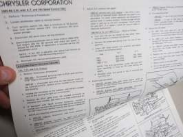 AC DElco 1981-87 Domestic and Import Tune-up Specifications SD-100A -teknistä tietoa / säätöarvoja