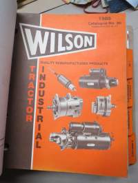 Wilson Alternators, Generators, Starters, Regulators -tuoteluettelo