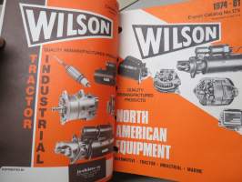 Wilson Alternators, Generators, Starters, Regulators -tuoteluettelo