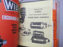 Wilson Alternators, Generators, Starters, Regulators -tuoteluettelo