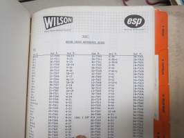 Wilson Alternators, Generators, Starters, Regulators -tuoteluettelo