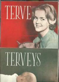 Terveys, terveyttä koteihin  1959 nr 1 , 2, 3, 4, 5, 6, 7, 8, 9, 10, 11 ja 12 -koko vuosikerta