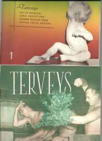 Terveys, terveyttä koteihin  1958  nr 1 , 2, 3, 4, 5, 6, 7 , 8, 9, 10, 11 ja 12 -koko vuosikerta