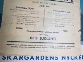 Karkun Suojeluskunnan kesäjuhla ja lentopäivät 14-15.6.1930, Karkku -juliste.