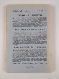 Biologian historia yleiskatsauksellisesti esitettynä 3 : Darwinin ajoilta meidän päiviimme