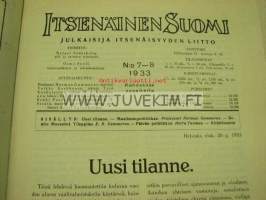 Itsenäinen Suomi 1933 nr 7-8