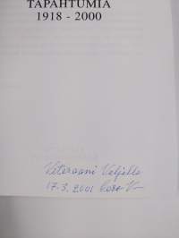 Tapahtumia 1918-2000 (signeerattu, tekijän omiste)