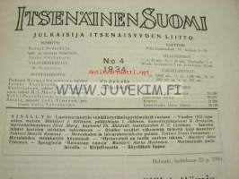 Itsenäinen Suomi 1934 nr 4
