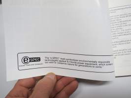 Honda BF40D-BF50D outboard owner´s manual -perämoottori, käyttöohjekirja englanniksi