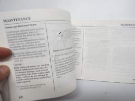 Honda BF40D-BF50D outboard owner´s manual -perämoottori, käyttöohjekirja englanniksi