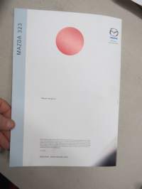 Mazda 323 2001 -myyntiesite / sales brochure
