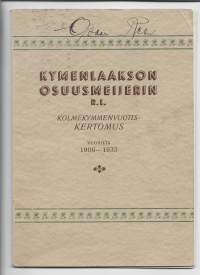 Kymenlaakson Osuusmeijerin Kolmekymmenvuotiskertomus 1906-1935