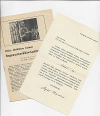 Pikku Jättiläisen Kerho   - jäsenkortti ja merkkivaatimukset 1949