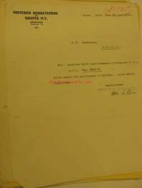 Oriveden Kenkätehdas ja Kauppa Oy -asiakirja 19.12.1921
