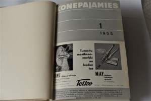 Konepajamies 1955 1-12  sidottu vuosikerta