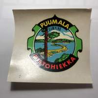 Puumala - Pistohiekka -siirtokuva / vesisiirtokuva / dekaali -1960-luvun matkamuisto