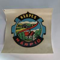 Närpes - Närpiö -siirtokuva / vesisiirtokuva / dekaali -1960-luvun matkamuisto