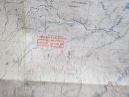 Inari - Menesjärvi ulkoilukartta 1:50 000 Friluftskarta - Outdoor map - Wanderkarte 1982