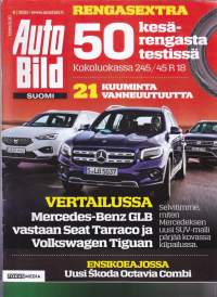 Auto Bild Suomi 5/2020. Rengasextra:50 kesärengasta testissä 245/45 R 18. Uusimmat vanteet. Vertailu MB GLB vs. Seat Tarraco ja VW Tiguan. Katso muu sisältö kuvasta