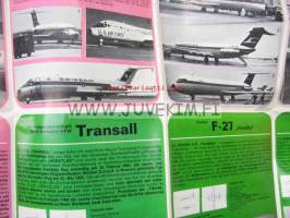 Flugzeuge aus aller welt auf Deutschlands Flughäfen -lentokoneita kaikkialta maailmasta Saksan kentillä -juliste