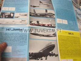 Flugzeuge aus aller welt auf Deutschlands Flughäfen -lentokoneita kaikkialta maailmasta Saksan kentillä -juliste