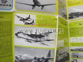 Flugzeuge aus aller welt auf Deutschlands Flughäfen -lentokoneita kaikkialta maailmasta Saksan kentillä -juliste