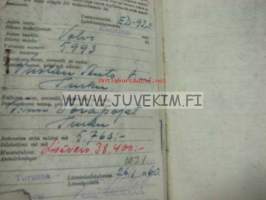 Volvo L38505/4100 vm. 1955 kuorma-auto -rekisteriote
