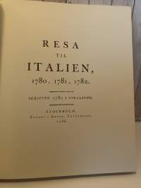 Resa til Italien , 1780,1781,1782