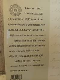 Kuka tutkii mitä?  sukututkijaluettelo 1996