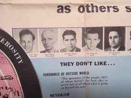 U.N. Gram weekly, 19.1.1953 -uutislehtinen, ulkomaiset opiskelijat Amerikassa, mm. Wilho Rinne, Carl-Erik Hortling Suomesta, Takehiro Kondo, Josef Egge, ym.