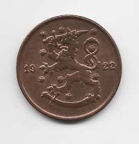 5 penniä  1922