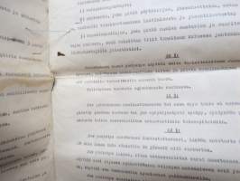 Turun Rauhanystävät, sopimuskirja, säännöt, ilmoitus yhdistysrekisteriin, asiakirjoja ym. - yhdistys perustettu 1937