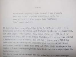 Kastelholms slott - Arkeologiska undersökningar 1982 och 1983