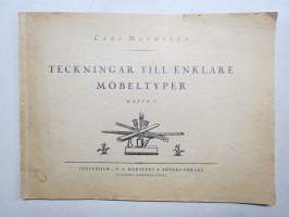 Teckningar till enklare möbeltyper