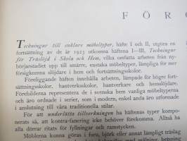 Teckningar till enklare möbeltyper