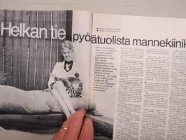 Me Naiset 1977 nr 43, 27.10.1977, Marja ja Heidi Herala, Anneli Pasanen, Charles Chaplin, Helka Vasarainen, Mitä lapsi maksaa?, Songilo, Bing Crosby, Anja Vainio