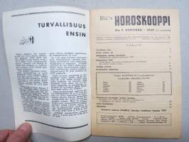 Horoskooppi 1959 nr 4 huhtikuu -ennustuksia ja tulkintaa