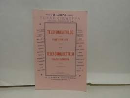Telefonkatalog för Norra-Finland 1899 - Telefooniluettelo Pohjois-Suomessa 1899