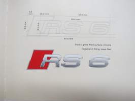 Audi RS 6 -presentation book, hard covers