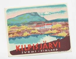 Kilpisjärvi Suomi Finlans - mainos liimatarra 8x10 cm