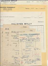 Halisten Mylly Turku erä n 7 kpl -  firmalomake