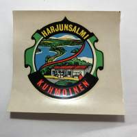 Harjunsalmi - Kuhmoinen -siirtokuva / vesisiirtokuva / dekaali -1960-luvun matkamuisto