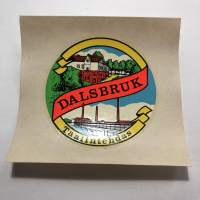 Dalsbruk - Taalintehdas -siirtokuva / vesisiirtokuva / dekaali -1960-luvun matkamuisto