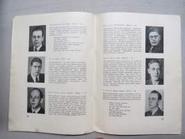 Turun Teknillinen Opisto II kurssi 1946-1948 - Kurssijulkaisu-vuosikirja, matrikkelitiedot valmistuneista valokuvineen