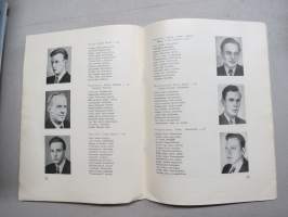 Turun Teknillinen Opisto II kurssi 1946-1948 - Kurssijulkaisu-vuosikirja, matrikkelitiedot valmistuneista valokuvineen