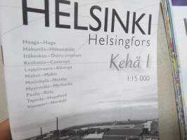 Helsinki - Genimap kaupunkikartat Kehä I -kartta- ja osoitekirja