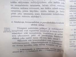 Tärkeimmät lainsäännökset jotka tarkoittavat luvattoman tavarankuljetuksen (=salakuljetuksen) estämistä ulkomaan merenkulussa 1907