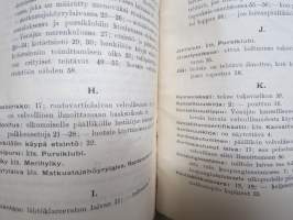 Tärkeimmät lainsäännökset jotka tarkoittavat luvattoman tavarankuljetuksen (=salakuljetuksen) estämistä ulkomaan merenkulussa 1907
