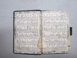 Työväen taskukirja 1927 -kalenteri, muistikirja, artikkeleita, mainoksia